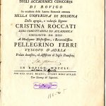 Studio ESSECI - CRISTINA ROCCATI (1732-1797) La donna che osò studiare fisica 3